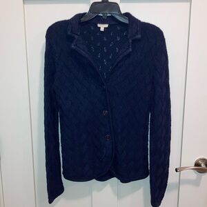 Women’s blue cardigan sweater. Talbots.